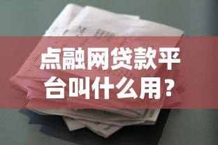 点融网贷款平台叫什么用？详细解析产品特点、申请流程及用户评价