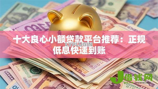 十大良心小额贷款平台推荐：正规低息快速到账