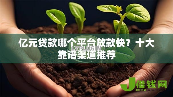 亿元贷款哪个平台放款快?十大靠谱渠道推荐 亿元贷款哪个平台放款快?十大靠谱渠道推荐