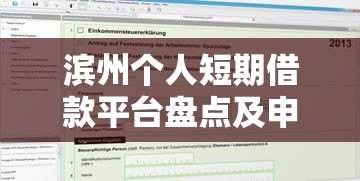 滨州个人短期借款平台盘点及申请攻略