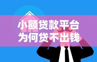 小额贷款平台为何贷不出钱？这5大原因要警惕
