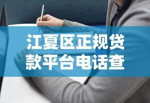 江夏区正规贷款平台电话查询及申请指南