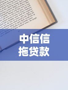 中信信拖贷款平台解析:产品背景、申请条件及使用指南 中信信拖贷款平台解析:产品背景、申请条件及使用指南