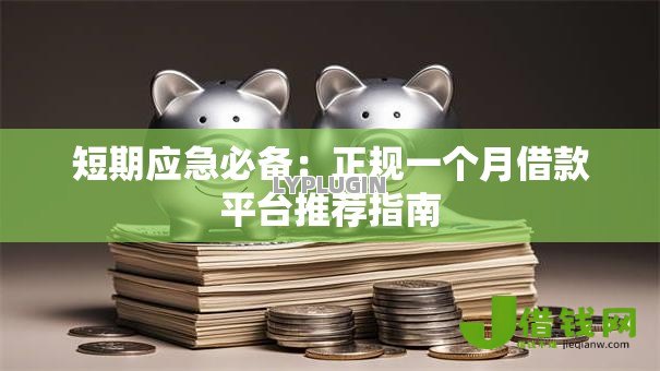 短期应急必备:正规一个月借款平台推荐指南 短期应急必备:正规一个月借款平台推荐指南