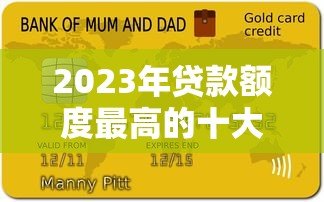 2023年贷款额度最高的十大平台排名及申请攻略