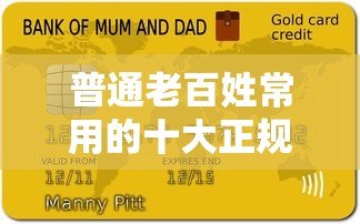 普通老百姓常用的十大正规贷款平台推荐及申请指南
