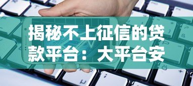 揭秘不上征信的贷款平台：大平台安全借款指南