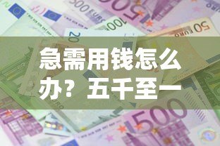急需用钱怎么办？五千至一万分期贷款平台推荐及申请攻略