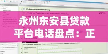 永州东安县贷款平台电话盘点：正规机构联系方式及申请指南