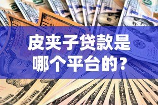 皮夹子贷款是哪个平台的?靠谱吗?一文详解申请流程与资质要求 皮夹子贷款是哪个平台的?靠谱吗?一文详解申请流程与资质要求