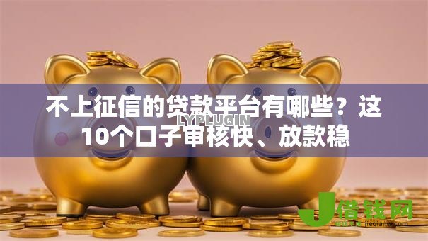 不上征信的贷款平台有哪些？这10个口子审核快、放款稳