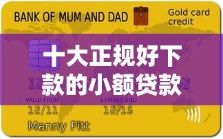 十大正规好下款的小额贷款平台推荐 十大正规好下款的小额贷款平台推荐