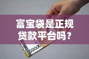 富宝袋是正规贷款平台吗？资质、利息、风险全面解析