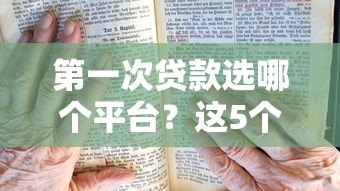 第一次贷款选哪个平台？这5个靠谱渠道新手必看