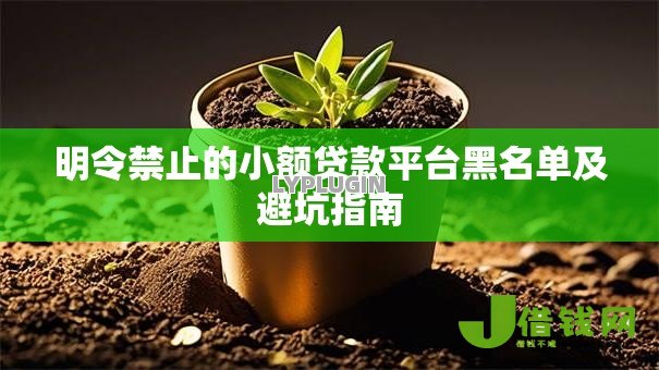 明令禁止的小额贷款平台黑名单及避坑指南 明令禁止的小额贷款平台黑名单及避坑指南