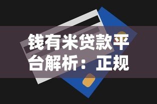 钱有米贷款平台解析：正规性、申请流程及用户评价全知道