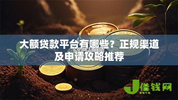 大额贷款平台有哪些?正规渠道及申请攻略推荐 大额贷款平台有哪些?正规渠道及申请攻略推荐