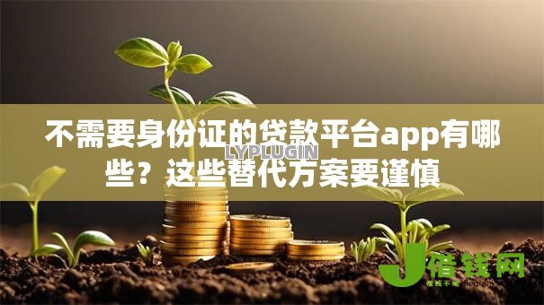 不需要身份证的贷款平台app有哪些？这些替代方案要谨慎
