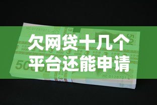 欠网贷十几个平台还能申请贷款吗？这几点必须了解