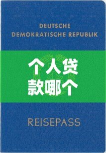 个人贷款哪个平台靠谱？10大正规APP推荐及避坑指南