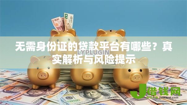 无需身份证的贷款平台有哪些？真实解析与风险提示