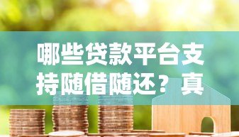 哪些贷款平台支持随借随还?真实测评这6款 哪些贷款平台支持随借随还?真实测评这6款