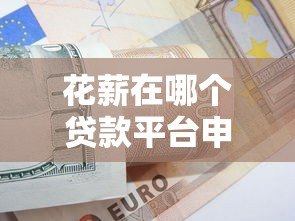 花薪在哪个贷款平台申请？真实解析与使用指南