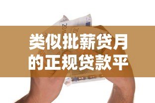 类似批薪贷月的正规贷款平台推荐与避坑指南
