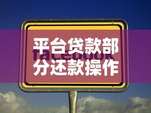 平台贷款部分还款操作指南及注意事项 平台贷款部分还款操作指南及注意事项