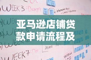 亚马逊店铺贷款申请流程及详细步骤解析