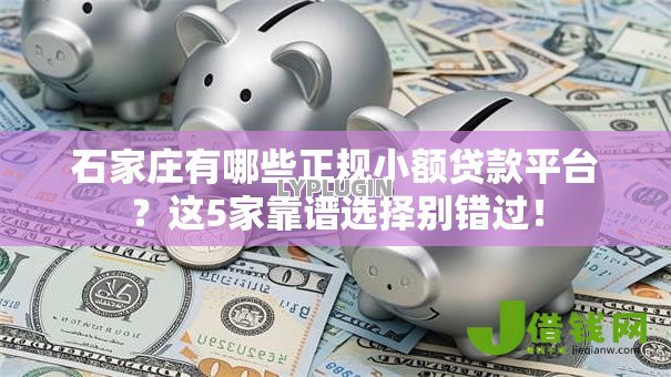 石家庄有哪些正规小额贷款平台？这5家靠谱选择别错过！