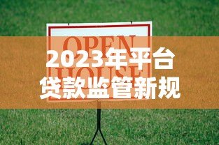 2023年平台贷款监管新规解读：这些变化将影响你的借贷选择