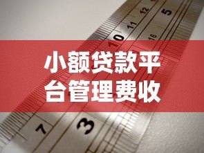 小额贷款平台管理费收取规则及避坑指南