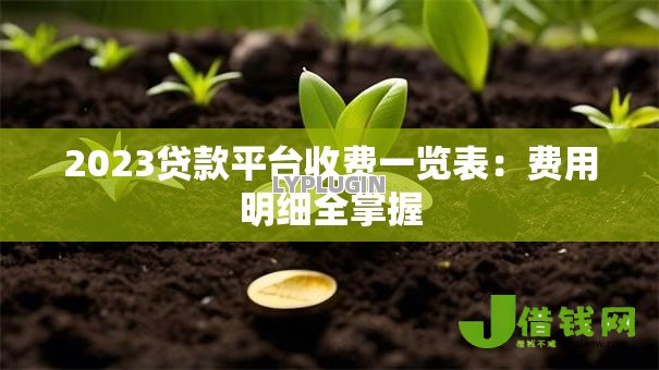 2023贷款平台收费一览表：费用明细全掌握