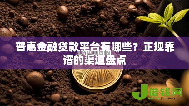 普惠金融贷款平台有哪些？正规靠谱的渠道盘点