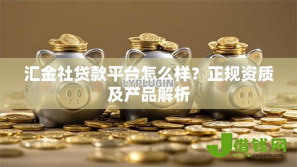 汇金社贷款平台怎么样？正规资质及产品解析