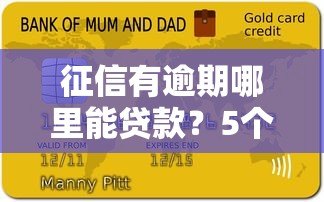 征信有逾期哪里能贷款?5个真实平台及申请技巧 征信有逾期哪里能贷款?5个真实平台及申请技巧