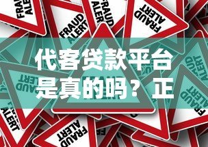 代客贷款平台是真的吗？正规性、可靠性与操作风险全解析