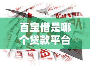 百宝借是哪个贷款平台?正规贷款产品解析与使用指南 百宝借是哪个贷款平台?正规贷款产品解析与使用指南