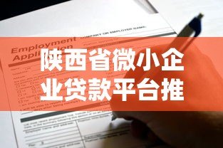陕西省微小企业贷款平台推荐及申请指南