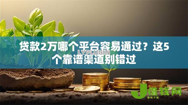 贷款2万哪个平台容易通过？这5个靠谱渠道别错过