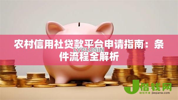 农村信用社贷款平台申请指南：条件流程全解析