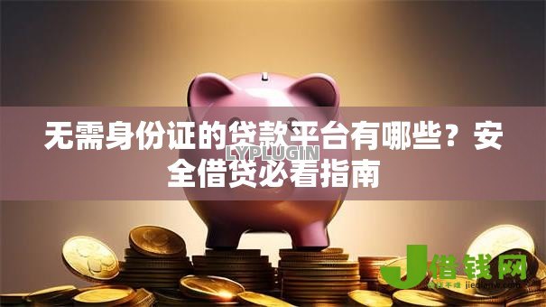 无需身份证的贷款平台有哪些?安全借贷必看指南 无需身份证的贷款平台有哪些?安全借贷必看指南