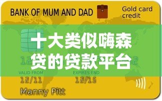 十大类似嗨森贷的贷款平台推荐及申请攻略