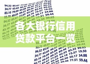 各大银行信用贷款平台一览：选对渠道快速解决资金需求