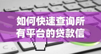 如何快速查询所有平台的贷款信息？5种方法帮你全面掌握负债情况