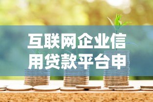 互联网企业信用贷款平台申请攻略：条件、流程与注意事项