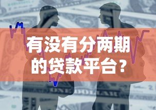 有没有分两期的贷款平台？真实产品测评与申请攻略