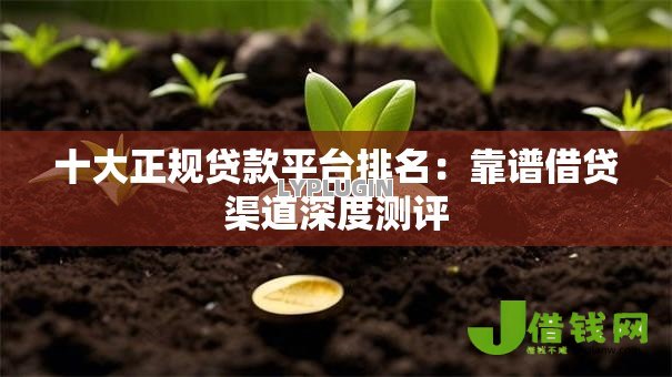 十大正规贷款平台排名：靠谱借贷渠道深度测评
