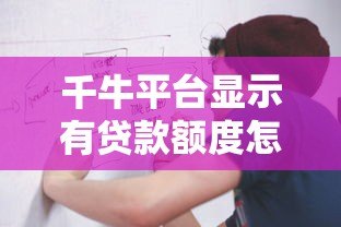 千牛平台显示有贷款额度怎么办？申请流程与注意事项全解析